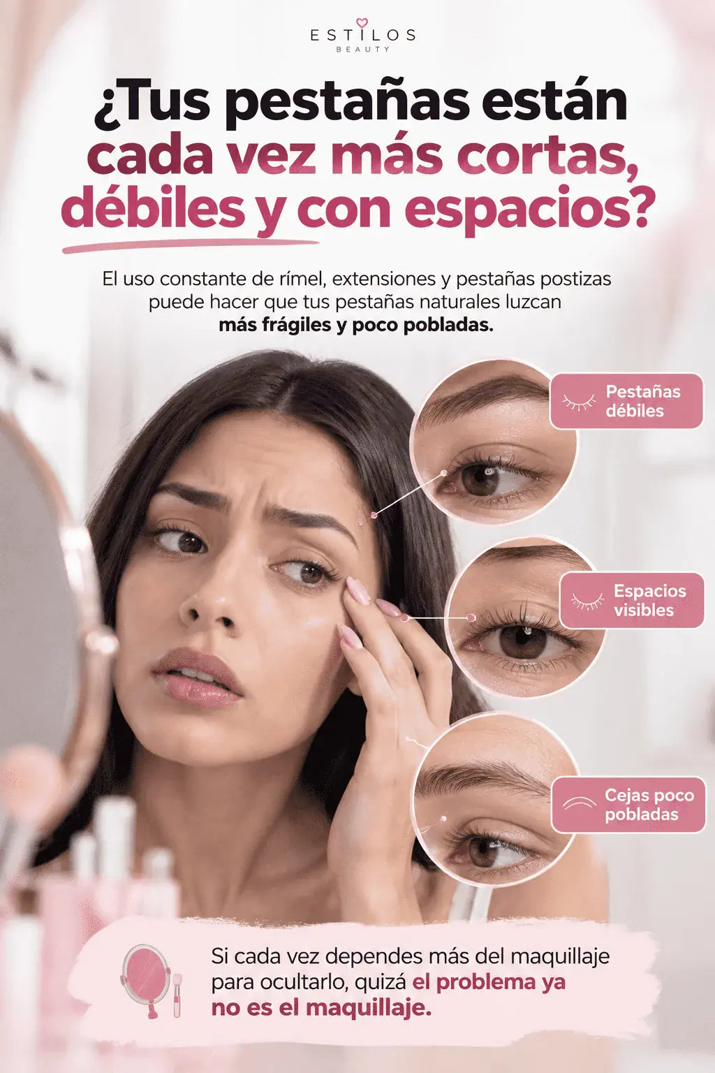 Pestañas cortas, débiles y con espacios: el problema que resuelve Serum Up Luxe