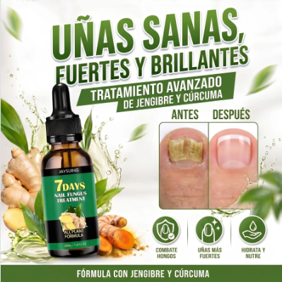 Suero Reparador de Uñas 7 Days — Jengibre & Cúrcuma