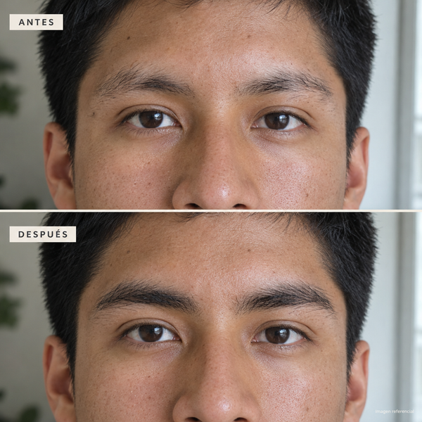 Cejas con huecos · Imagen referencial