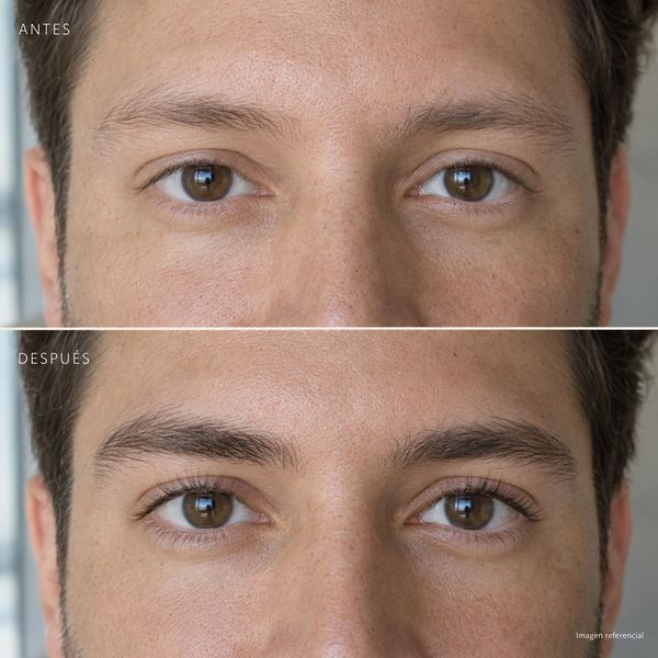 Cejas y pestañas · Imagen referencial