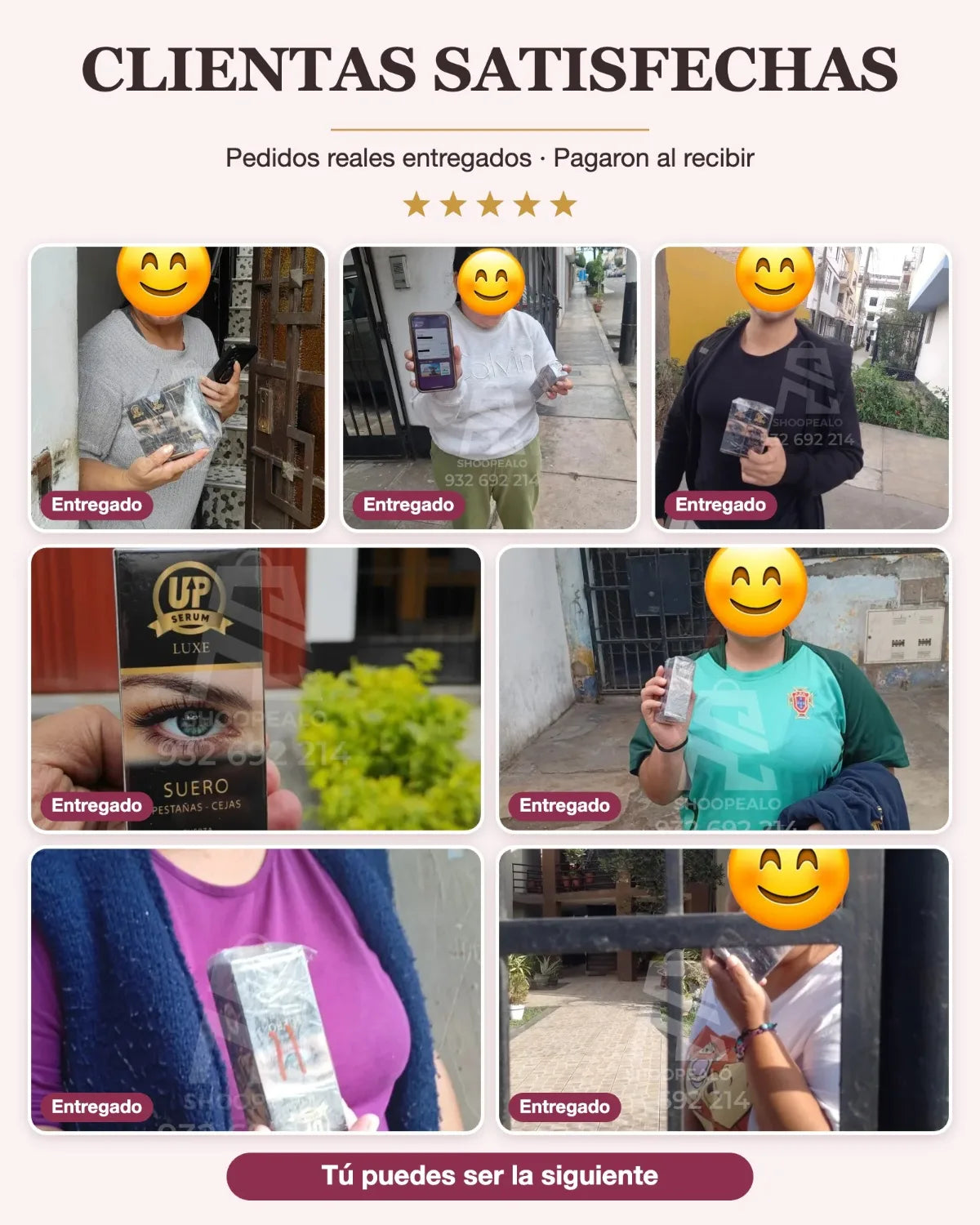 Clientas satisfechas Serum Up Luxe