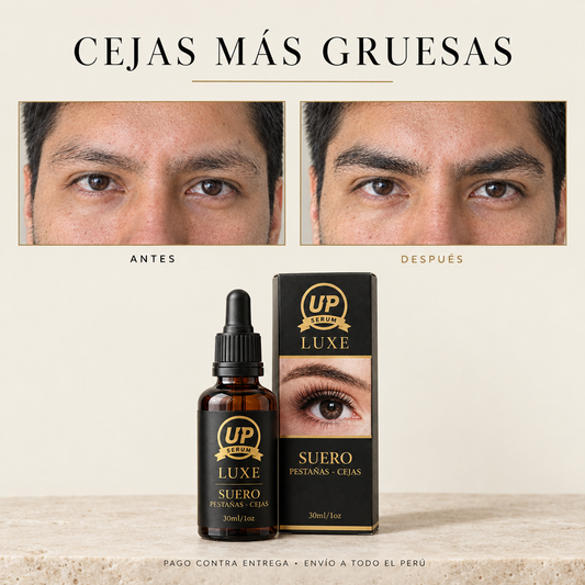 Cejas más gruesas: antes y después con Serum Up Luxe