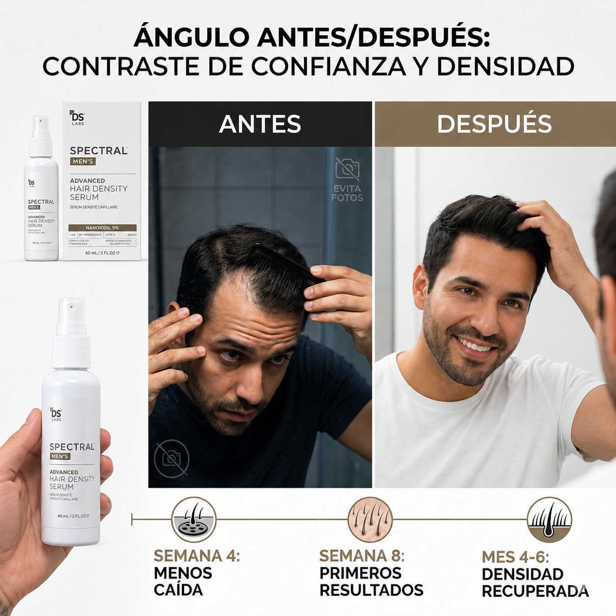 Nanoxidil 5% Sérum Anticaída ingredientes